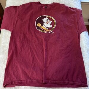 Florida State Seminoles NCAA Russell Athletic Maroon‎ Mens T-Shirt 2XL